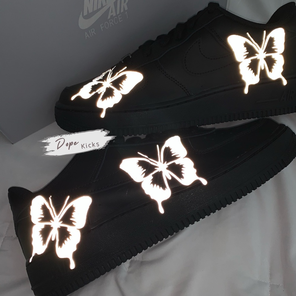 Custom Reflective Butterfly Air Force 1